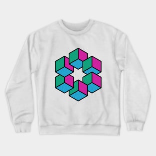 six cubes Crewneck Sweatshirt